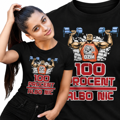 KOSZULKA DAMSKA NA SIŁOWNIĘ   100% ALBO NIC 3